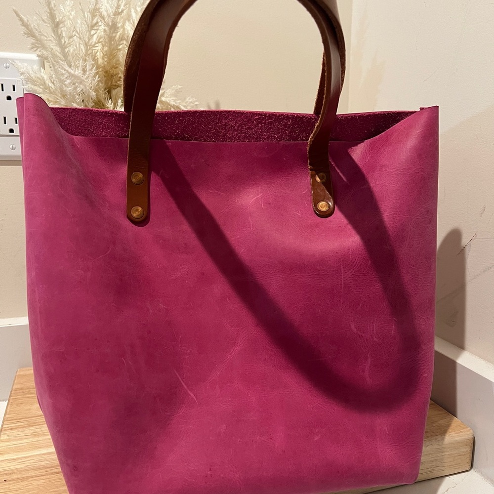 KMM & Co Pink leather tote - Picture 8 of 12